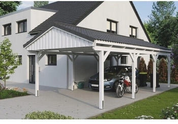 Skan Holz Einzelcarport Fichtelberg 423 x 808 cm weiß