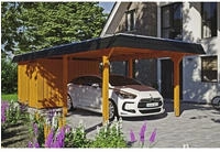 Skanholz Einzelcarport "Wendland" Leimholz 291 cm hellbraun