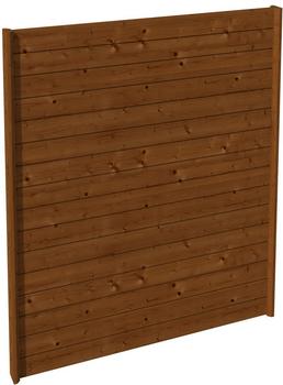 Skan Holz Seitenwand Profilschalung Friesland Spreewald Wallgau 141 x 200 cm nussbaum