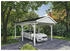 Skan Holz Einzelcarport Fichtelberg inkl. Dachschindeln schwarz 317 x 566 cm weiß