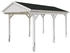 Skan Holz Einzelcarport Fichtelberg inkl. Dachschindeln schwarz 317 x 566 cm weiß