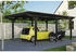 Skan Holz Einzelcarport Emsland inkl. Pfostenanker 404 x 604 cm anthrazit