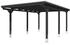 Skan Holz Einzelcarport Emsland inkl. Pfostenanker 404 x 604 cm anthrazit