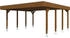 Skan Holz Doppelcarport Friesland inkl. Aluminium-Dachplatten und H-Pfostenanker 557 x 555 cm nussbaum