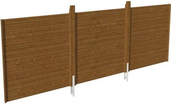 Skan Holz R&uuml;ckwand Profilschalung Friesland Spreewald Wallgau 550 x 200 cm nussbaum