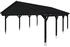 Skan Holz Doppelcarport Fichtelberg inkl. Pfostenanker 618 x 808 cm anthrazit