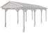 Skan Holz Einzelcarport Fichtelberg 317 x 808 cm weiß