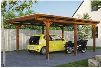 Skanholz Einzelcarport "Emsland" Leimholz 341 cm braun