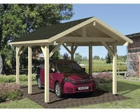 Palmako Einzelcarport "Robert" Massivholz natur