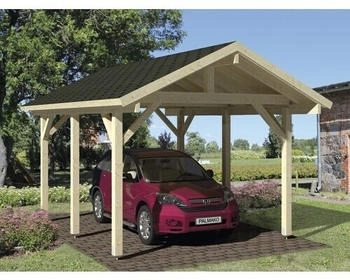 Palmako Einzelcarport Robert 11,7 m&sup2; 360x510 cm tauchgrundiert