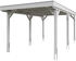 Skan Holz Einzelcarport Grunewald inkl. EPDM Folie 321 x 554 cm weiß