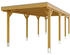 Skan Holz Einzelcarport Grunewald inkl. EPDM Folie 321 x 796 cm Eiche hell