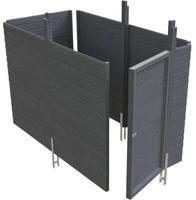 Skanholz Carport-Ger&auml;teraum "Abstellraum C3" aus Profilschalung