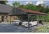Skan Holz Doppelcarport Fichtelberg inkl. Dachschindeln rot 618 x 808 cm Schiefer