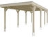 Skan Holz Einzelcarport Grunewald 321 x 796 cm natur