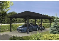 Skanholz Einzelcarport "Taunus" Leimholz 335 cm Anthrazit