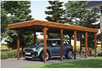 Skanholz Einzelcarport "Friesland" Massivholz 270 cm braun