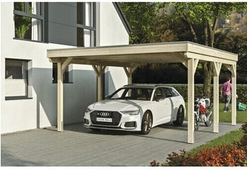 Skan Holz Einzelcarport Grunewald 427 x 554 cm natur