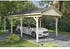 Skan Holz Einzelcarport Fichtelberg 317 x 808 cm natur