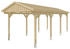 Skan Holz Einzelcarport Fichtelberg 317 x 808 cm natur