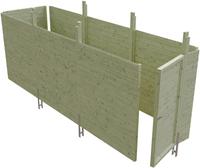 Skanholz Carport-Ger&auml;teraum "Abstellraum C5" aus Profilschalung