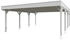 Skan Holz Doppelcarport Grunewald 622 x 796 cm weiß