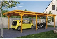 Skanholz Einzelcarport "Emsland" Leimholz 341 cm hellbraun
