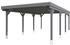 Skan Holz Einzelcarport Grunewald 427 x 796 cm Schiefer
