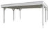 Skan Holz Doppelcarport Grunewald 622 x 554 cm weiß