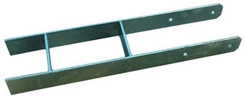 Karibu H-Pfostenanker für 9 x 9 cm Pfosten 60 cm