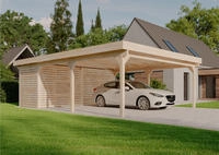 Alpholz - Doppelcarport Freya Carport Aus Holz, Unterstand Inklusive Ger&auml;teraum,