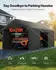 VEVOR Carport Zeltgarage 3,05x6,09x2,87m UV-beständig, grau