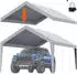 VEVOR Garagenzelt Dachabdeckung 3,6x6m wasserdicht UV-geschützt, grau (SXYQCPBH12X20)