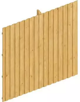 Skan Holz Emsland Carport R&uuml;ckwand Deckelschalung 362x330cm Eiche hell (210916-01)