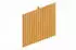 Skan Holz Emsland Carport Rückwand Deckelschalung 362x330cm Eiche hell (210916-01)