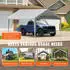 VEVOR Carport-Garagenzelt 3x6m PE wasserdicht UV-geschützt, Grau (nur Dachabdeckung)