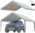 VEVOR Garagenzelt Dachabdeckung 3,9x6,1m wasserdicht UV-geschützt grau (SXYQCPBH13X20)
