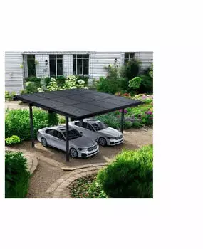 HF Home Feeling Solarcarport schwarz
