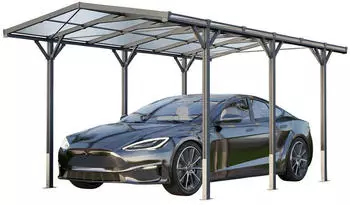 GFP - Garten- & Freizeit-Profi Carport 2,85x5,05m Aluminium Anthrazit (GFPV00801)