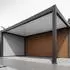 Weide WPC-Wand für Carport 5,3m, 28mm mit Verstärkungsstange (CP-P-520-WPC)