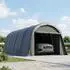 Outsunny Zeltgarage 3x6m wasserdicht mit abnehmbaren Seitenwänden, dunkelgrau
