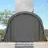 Outsunny Zeltgarage 3x6m wasserdicht mit abnehmbaren Seitenwänden, dunkelgrau