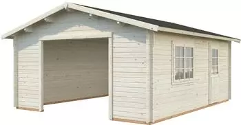 Palmako Holzgarage Roger 27,7 m², ohne Imprägnierung