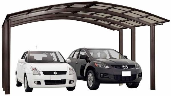 XIMAX Carport Portoforte M Mattbraun Unterstand, 100 kg/m², 4954 mm,5423 mm