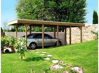 Skanholz Einzelcarport "Friesland" Massivholz 270 cm gr&uuml;n