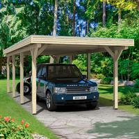 Skanholz Einzelcarport "Spessart" Leimholz 291 cm natur