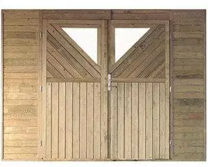 Karibu Wandelement f&uuml;r Einzelcarport (40182)