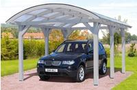 Skanholz Einzelcarport "Franken" Leimholz 300 cm natur