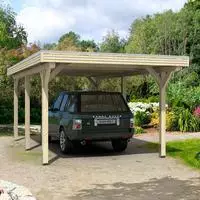 Skanholz Einzelcarport "Spessart" Leimholz 291 cm natur