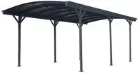 WESTMANN Einzelcarport "Rundbogen" Aluminium 276 cm Anthrazit aus Aluminium,